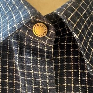 Barbour Women’s Blue & White Plaid Shirt